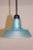 1990s Modern Murano Aqua Glass Pendant Lamp For Sale - Image 10 of 12