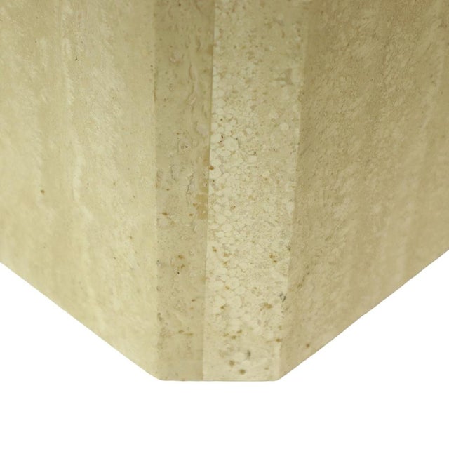 Vintage Italian Octagonal Travertine Coffee Table, 1970s For Sale - Image 16 of 18