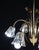1950 Art Decò Murano Glass and Brass Chandelier, 6 Light For Sale - Image 6 of 18