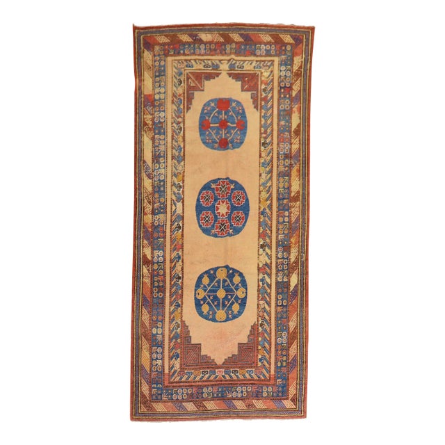 Exquisite 19th Century Antique East Turkestan Khotan Rug For Sale