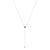 Drape your neckline in the opulent embrace of this .925 sterling silver Y-necklace, where craftsmanship and luxury...