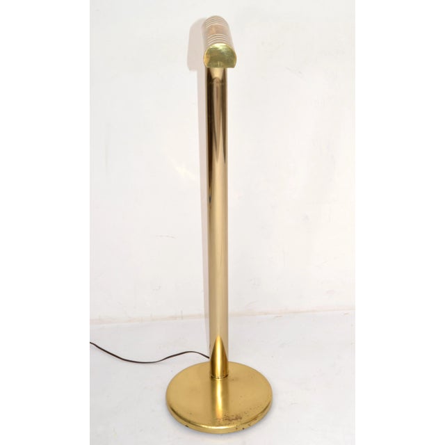 Robert Sonneman Rainbow Lamp Co. Space Age Bronze Floor Lamp Designed by Jim Bindman 1970 America For Sale - Image 4 of 13
