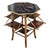 Chinoiserie French Tiger Bamboo Chinoiserie Tea Table With Folding Shelves For Sale - Image 3 of 11