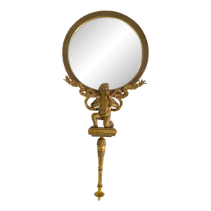 19thC French Neoclassical Bronze Vanity Mirror - 1 Pc