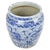 Splendid ceramic planter, celebrating the ceramic art of the Ming dynasty with its iconic blue and white palette....