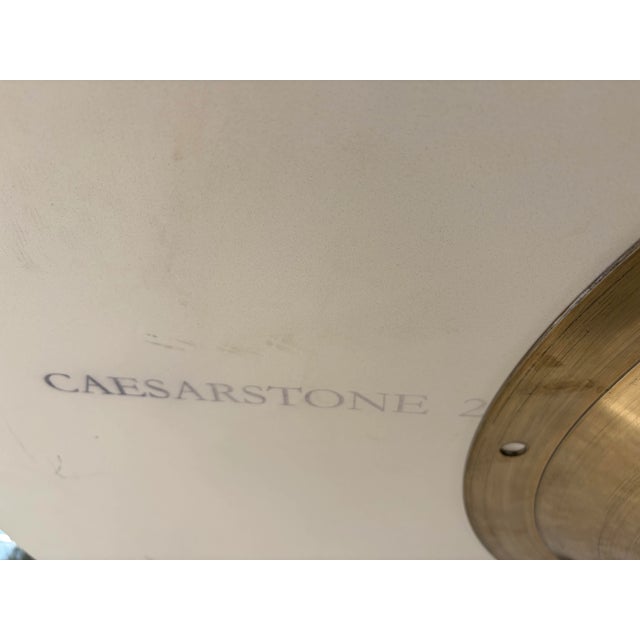 Williams-Sonoma Oval Dining Table Top – Blizzard Caesarstone (Tabletop Only) For Sale - Image 9 of 10