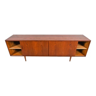 1960s Mid Century Clausen and Son Danish Oak Side Board/Console For Sale