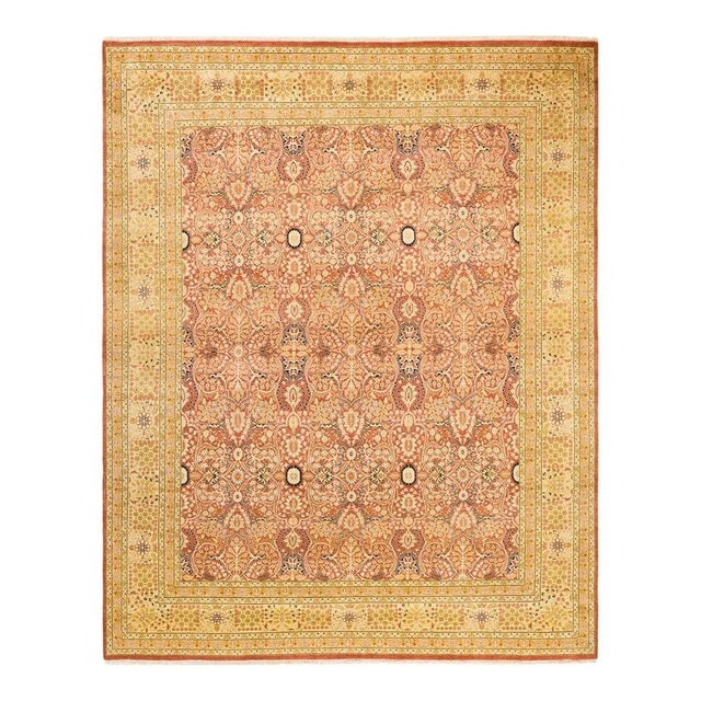 Orange Mogul, One-of-a-Kind Hand-Knotted Area Rug in Orange, 8' 2" x 10' 1" For Sale - Image 8 of 8