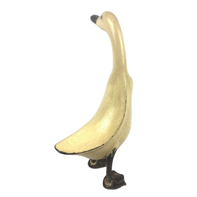 Hand Crafted Artisan Carved Wood Duck For Sale In Portland, ME - Image 6 of 13