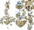 This decorative wall light has a distinctly vintage Italian botanical design, likely inspired by Florentine metalwork of...