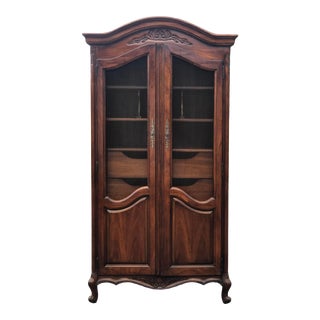 White Furniture Co. Country French Mahogany Armoire For Sale
