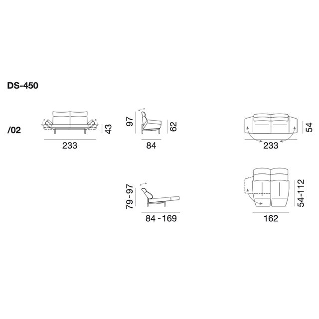 De Sede Ds 450-2 Twist Sofa - Black Leather For Sale - Image 15 of 15