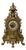 Vintage French Ornate Roman Numeral Quartz Mantel Clock For Sale