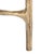 Early 21st Century Jessa Metal Square End Table in Brass with Glass Top For Sale - Image 5 of 7