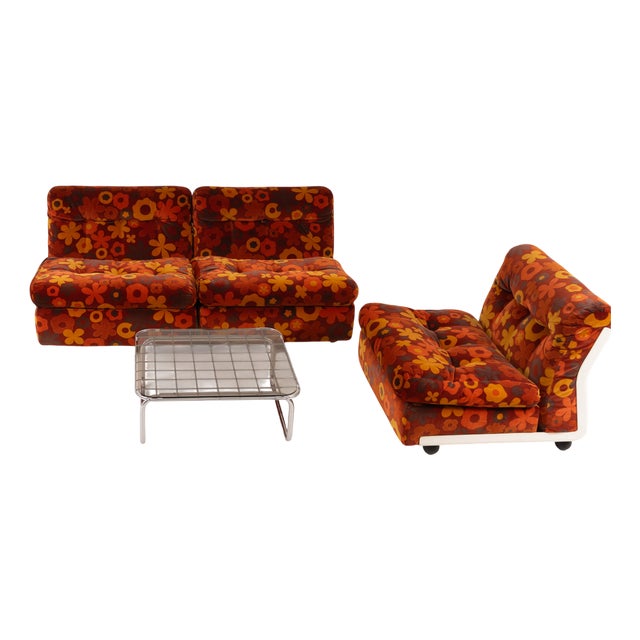 Amanta Sofas by Mario Bellini for C&B Italia, 1969, Set of 3 For Sale