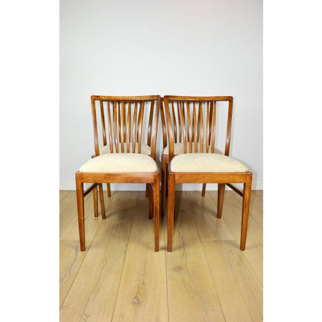 Vintage Chairs in Beige Velvet, 1970, Set of 4 For Sale - Image 14 of 14
