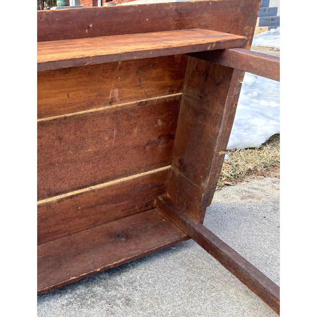 Late 19th Century French Country Large Plank Pine Farmhouse Table For Sale - Image 16 of 18