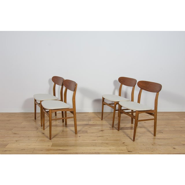 Mid-Century Modern Teak Dining Chairs, 1960s, Set of 4 For Sale - Image 4 of 18