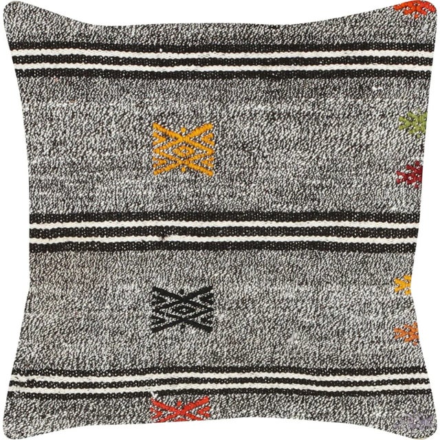 Traditional 1960s Turkish Rag Pillow For Sale - Image 3 of 3
