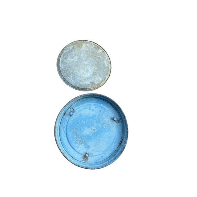 Antique Birdcage Hendryx Company Blue Metal Wire For Sale - Image 9 of 12