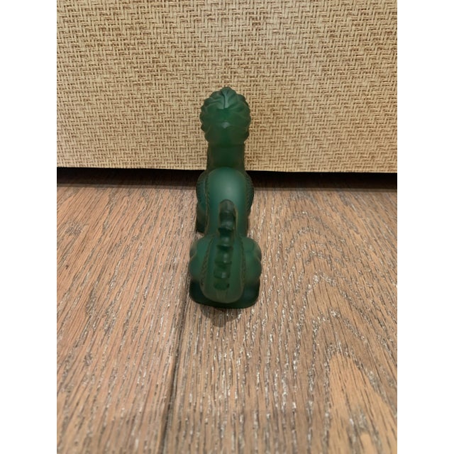 Chinese Vintage Chinese Glass Dragon For Sale - Image 3 of 8