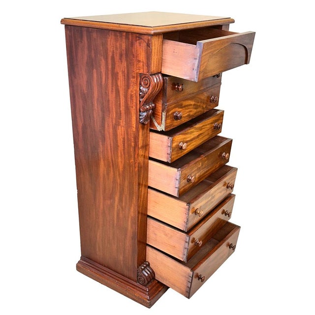 19th Century Mahogany Wellington Chest, 1840 For Sale - Image 9 of 12