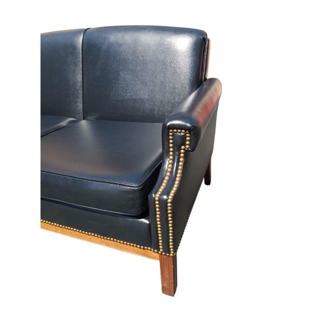 Own a Piece of History: The Rare Alma Desk Company Vintage Loveseat For Sale In Raleigh - Image 6 of 12