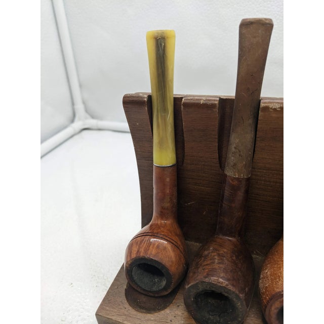 Industrial Mid 20th Century Decatur Industries Pipe Stand With Pipes - 5 Piece Set For Sale - Image 3 of 9