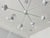 White Sputnik Chandelier, Clear Glass Globe Pendant Light, 8-Light Minimalist Ceiling Fixture For Sale - Image 4 of 10