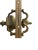 Vintage Brass Door Knocker Urn Style Architectural Salvage Hardware For Sale - Image 4 of 11