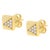 Haus of Brilliance 14K Yellow Gold 1/4 Cttw Diamond Pyramid Stud Earring (G-H Color, SI1-SI2 Clarity) For Sale - Image 4 of 6
