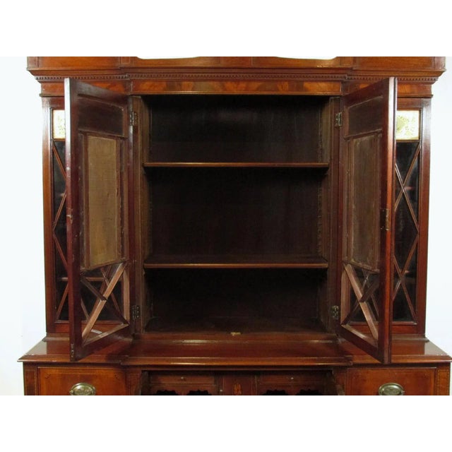 Federal Style Breakfront Secretary For Sale - Image 4 of 13