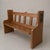 A beautifully handcrafted 1950s church pew bench in solid oak and pine, inspired by the celebrated Yorkshire Arts & Crafts...