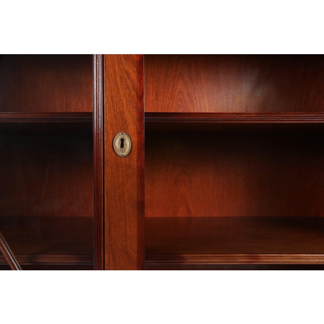 Empire Library Cabinet with Glass Doors, Belgium, 1950s For Sale - Image 10 of 17
