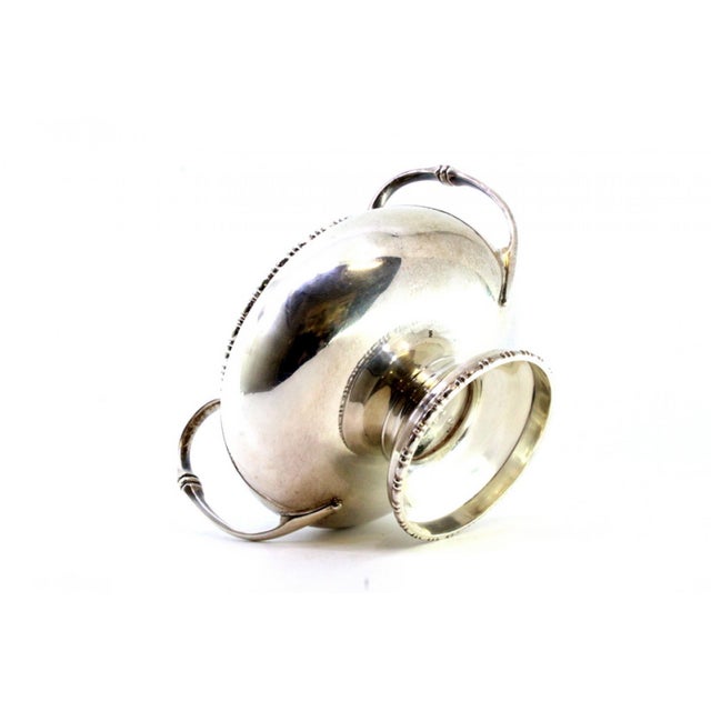 Round Silver Candy Box with Reliefs For Sale - Image 3 of 8