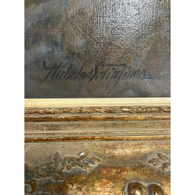 1960s Nicholas Firfires, American "The War Chief" Original Oil Painting For Sale - Image 12 of 18