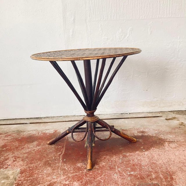Copper Rustic Twig Centre Gueridon Table, 1900s For Sale - Image 8 of 9