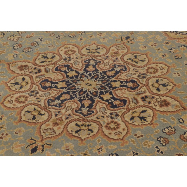 1900 - 1909 Antique English Orientalist Belle Époque Rug With Ornate Florals - Rug & Kilim For Sale - Image 5 of 10