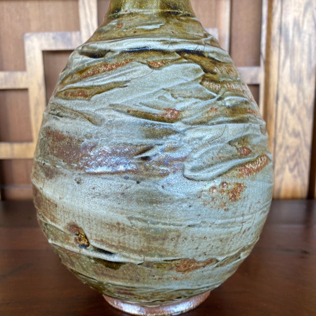 Vintage 1960s Studio Pottery Vase For Sale - Image 4 of 6