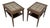 C. 1960s Danish Rosewood and Tile End Tables For Sale