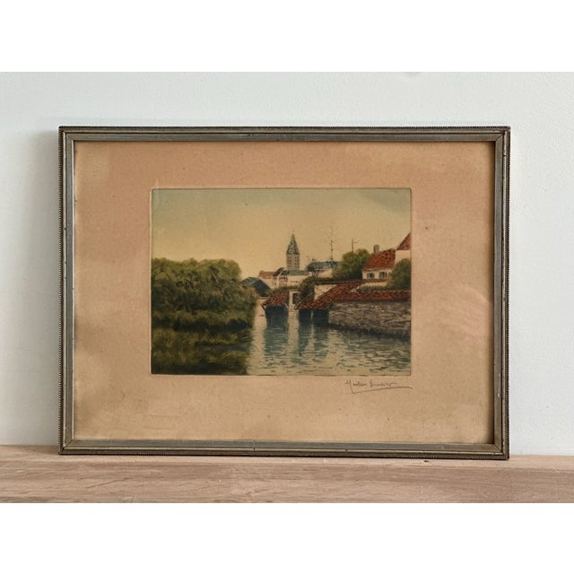 Martin Gradier, Landscape, 1920s, Engraving For Sale - Image 7 of 15