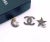 Chanel Rare Gold CC Moon Star Black Crystal 3 Pins *Marked 08 *Made in Italy *Comes with original box and dustbag. -CC is...