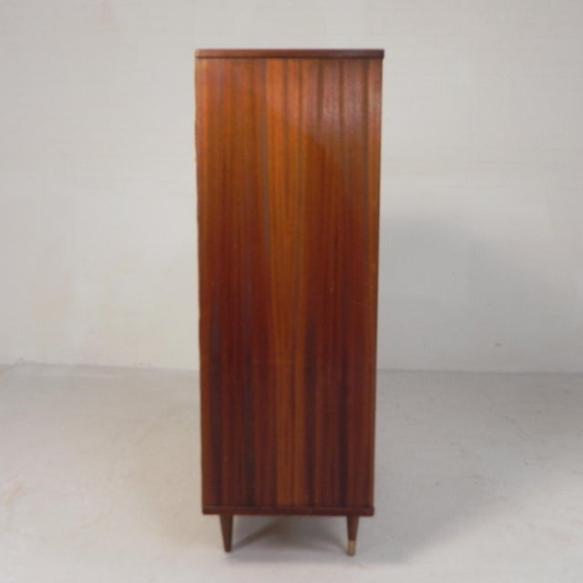Space Age Display Cabinet with Glass Sliding Doors, Belgium, 1960s For Sale - Image 9 of 18