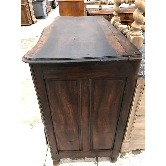 Brown 18th C. French Louis XV Walnut Commode For Sale - Image 8 of 10