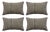 Anatolian Lumbar Kilim Pillow Cover 15'' X 24'' - Set of Four For Sale