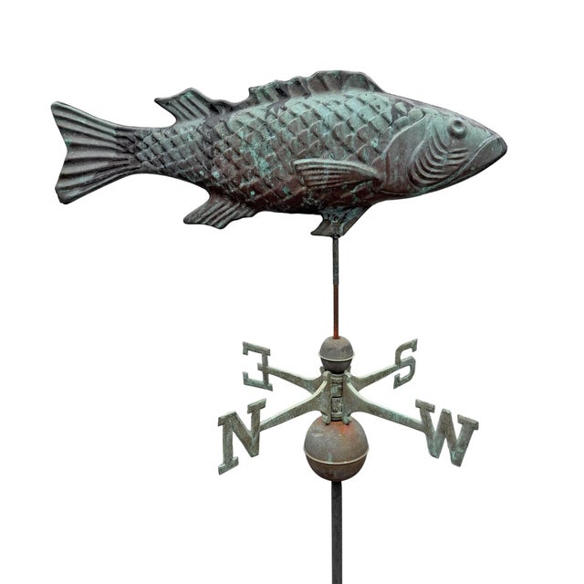 Early 20th Century American Copper Trout Weathervane For Sale In Chicago - Image 6 of 18