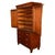 Wood Antique 19thC Flame Mahogany Georgian Regency English Linen Press Chest 1800 For Sale - Image 7 of 16