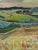 Mid Century Modern 'View Over the Valley' Vintage Original Landscape Oil Painting, Framed For Sale - Image 9 of 11