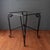French Art Deco Black Wrought Iron Outdoor Patio Garden Table For Sale - Image 4 of 18