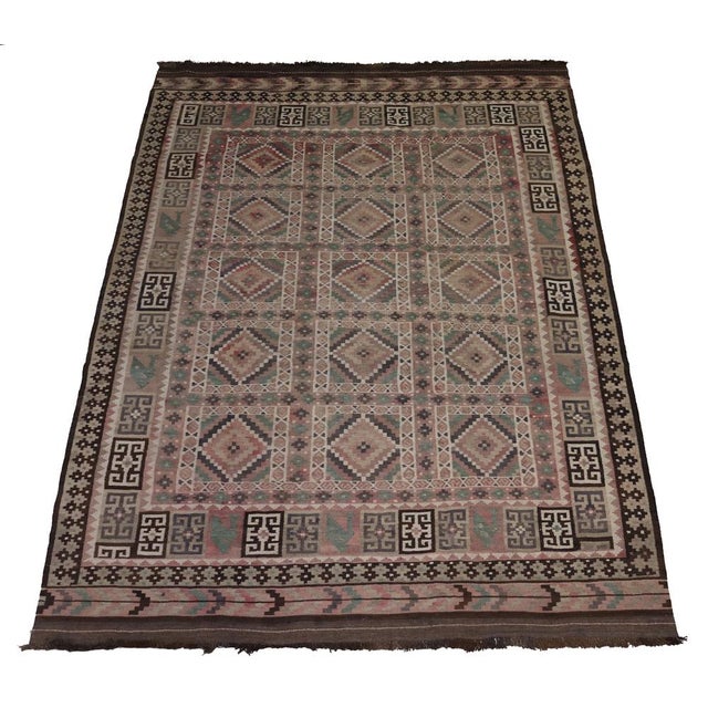 Afghan Kilim Rug, 1980s For Sale - Image 14 of 14